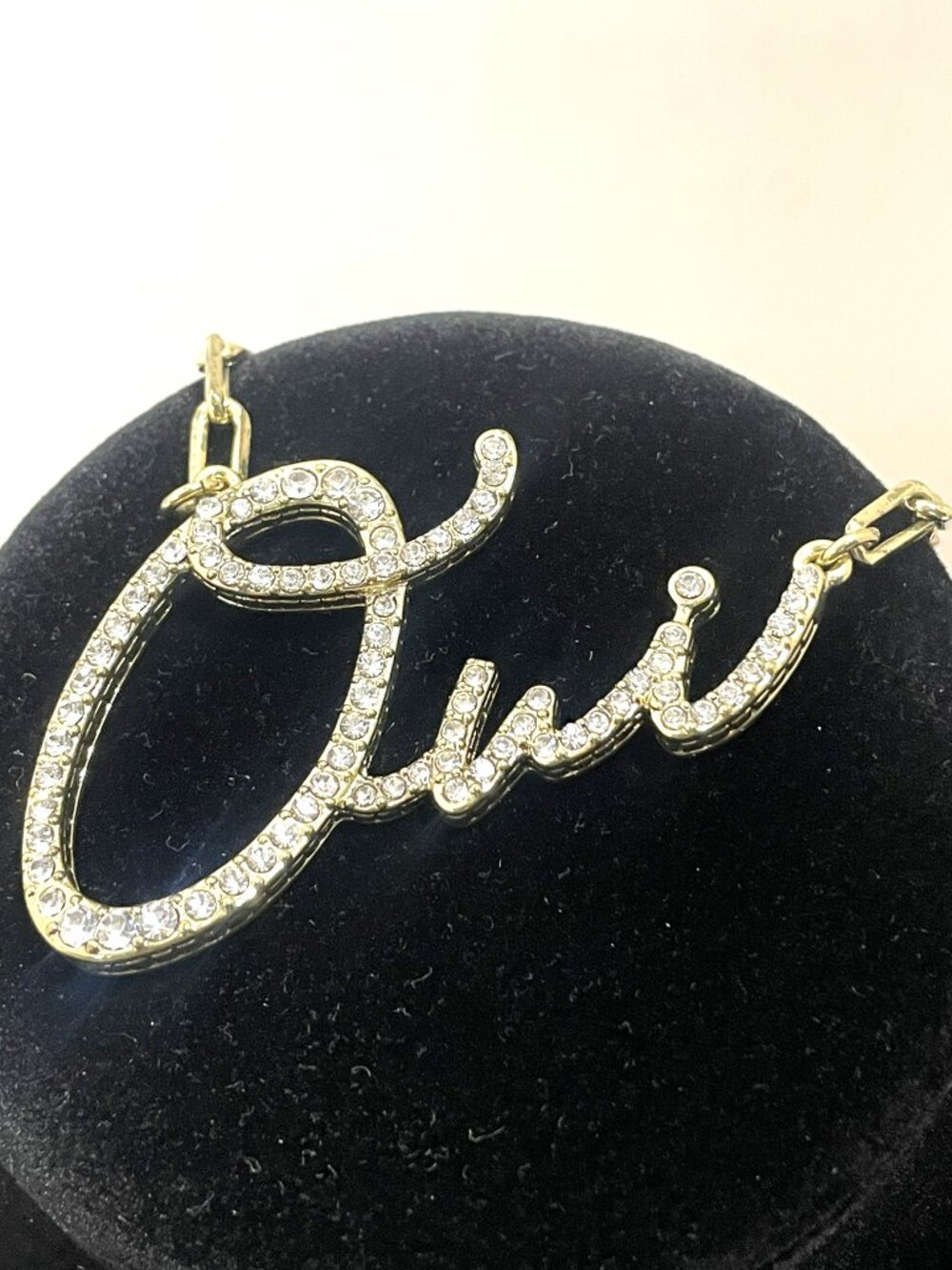 Heidi Daus Oui Oui Gold and Swarovski Crystal Necklace